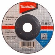 Makita D-18465 Диск шлифовальный для стали, вогнутый A24R, 125x6 x22.23
